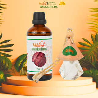 Tinh dầu gỗ hồng VIDAME 100ML nguyên chất, hương gỗ cao cấp thơm khử mùi, xông phòng, thư giãn