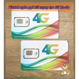Sim VIETTEL giá rẻ nghe gọi xài mạng nhận OTP tạo tài khoản