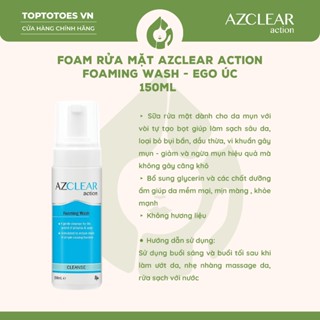 [HÀNG NHẬP KHẨU] Sữa rửa mặt Azclear Action Foaming Wash 150ml làm sạch sâu cho da mụn, nhạy cảm