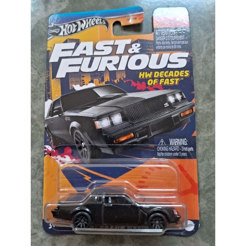 HOT WHEELS BUICK GRAND NATIONAL FAST AND FURIOUS