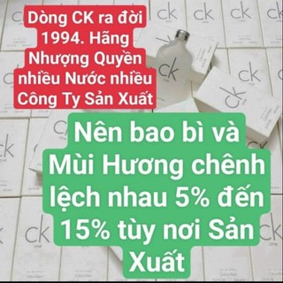 Nước Hoa Nam Nữ C.K Trắng C.K Đen