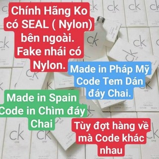 Nước Hoa Nam Nữ C.K Trắng C.K Đen