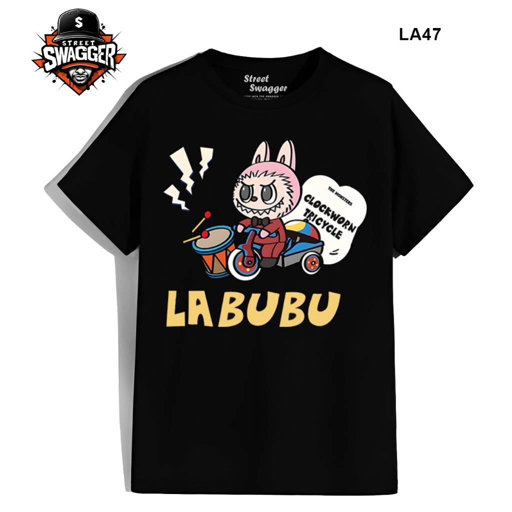 Labubu, áo phông cute ngộ nghĩnh Áo phông Unisex T-shirt Brand Mỹ Street Swagger LA47