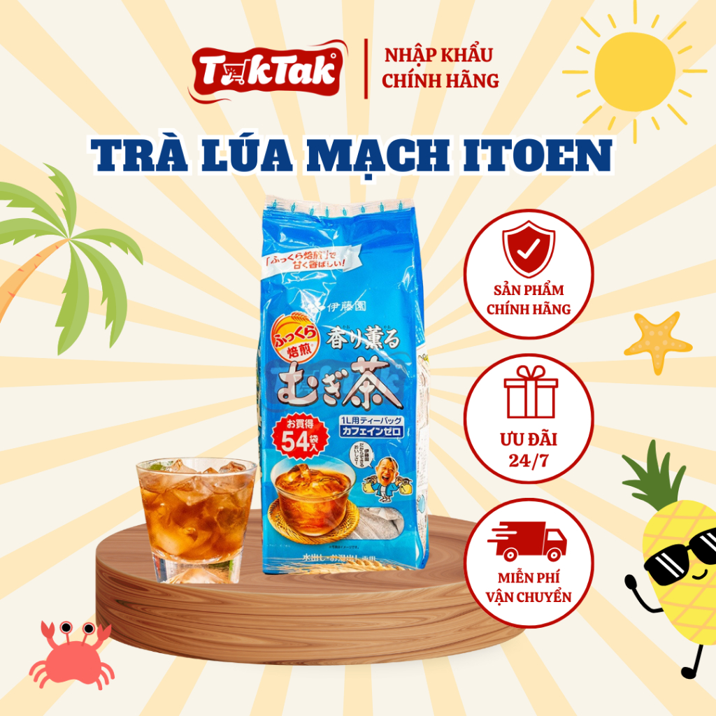 TRÀ LÚA MẠCH MUGI ITOEN 54 TÚI NHẬT BẢN