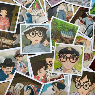 Sạp Nhỏ Nhạt | Set 35 - 70 Sticker Niêm Phong Anime Ghibli The Wind Rises - Gió Nổi