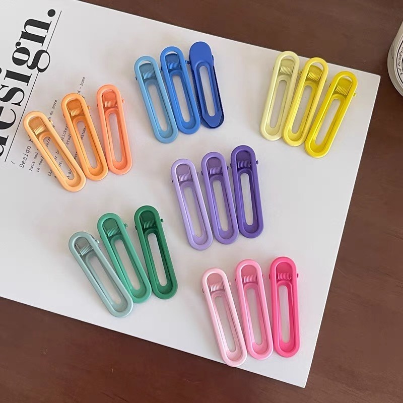 🧚🏻Ganten🧚🏻bộ 3 kẹp tóc thời trang 1k quốc tế kẹp tóc mini cute kẹp tóc khổng lồ Kẹp Tóc mái kẹp tóc 