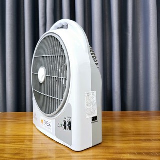Quạt SạcTích Điện Có Đèn Bên Hông DC / AC HJD 203