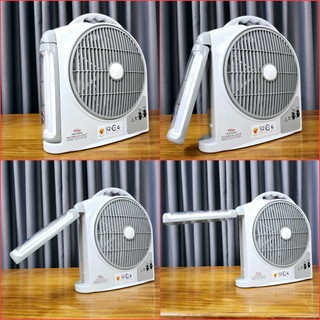 Quạt SạcTích Điện Có Đèn Bên Hông DC / AC HJD 203