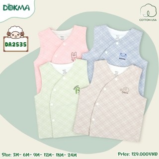  Áo gile bé trai bé gái Dokma cho bé từ sơ sinh đến 2 tuổi DA2535 chất vải nỳ 