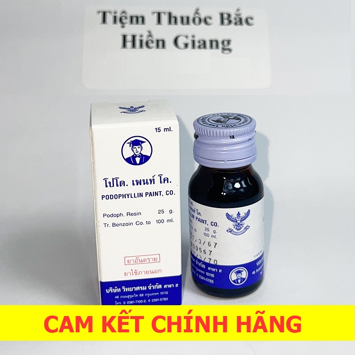 [CHE Tên] Podophylin -Thái Lan Đánh Bay Sùi Mào Gà Mụn Cơm Mụn Cóc Không Tái Phát ✅---TIỆM THUỐC BẮC HIỀN GIANG---✅