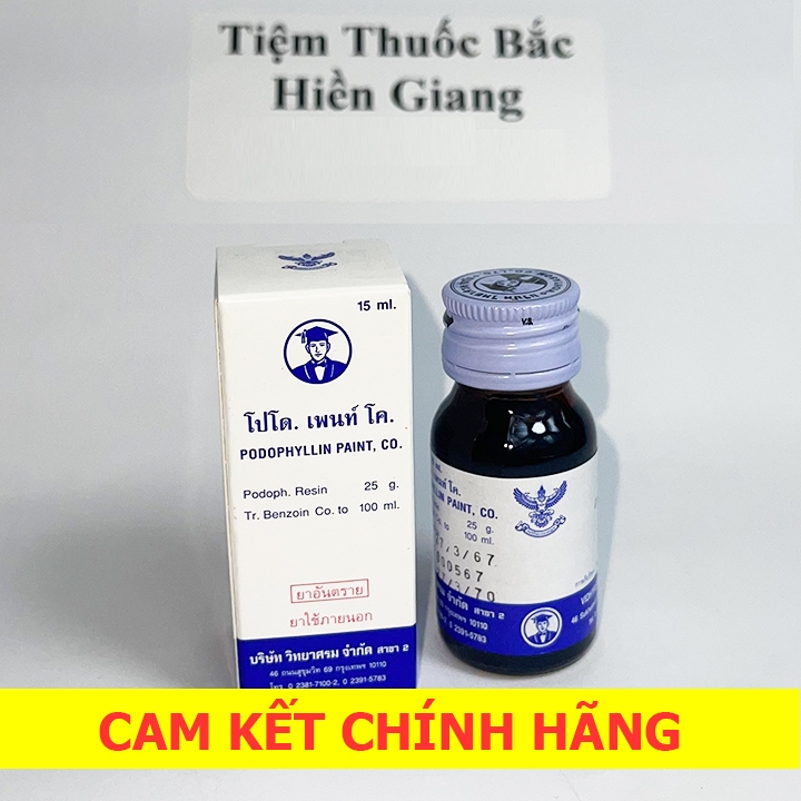 [CHE Tên] Podophylin -Thái Lan Đánh Bay Sùi Mào Gà Mụn Cơm Mụn Cóc Không Tái Phát ✅---TIỆM THUỐC BẮC HIỀN GIANG---✅
