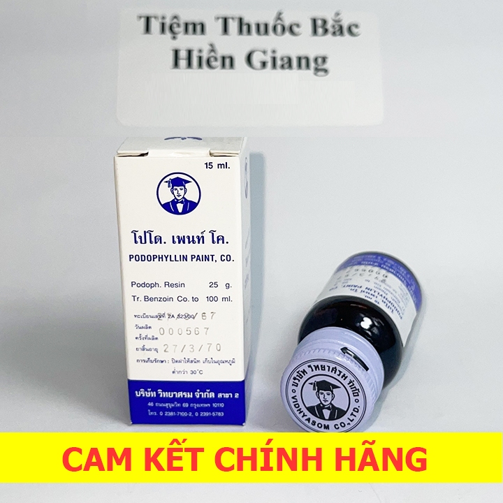 [CHE Tên] Podophylin -Thái Lan Đánh Bay Sùi Mào Gà Mụn Cơm Mụn Cóc Không Tái Phát ✅---TIỆM THUỐC BẮC HIỀN GIANG---✅