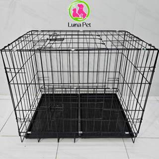 Lồng chuồng nuôi chó mèo giá rẻ tặng khay  LunaPet CN01 - Chuồng nuôi thú cưng sơn tĩnh điện