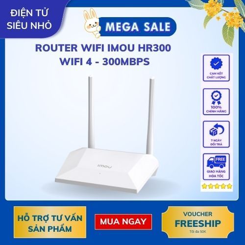 Router wifi Imou HR300 ( Wifi 4 - 300Mbps ) - Router bảo hành 1 năm chính hãng