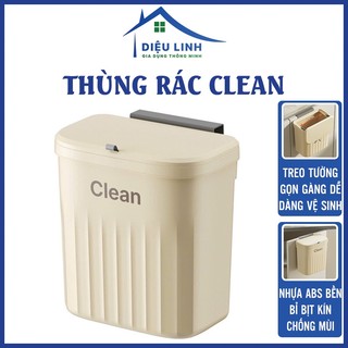 Thùng Rác Treo Tường Nhà Vệ Sinh Clean Lớn 25cm Có Nắp Treo Tủ Bếp Mini Để Bàn Dieulinhshop