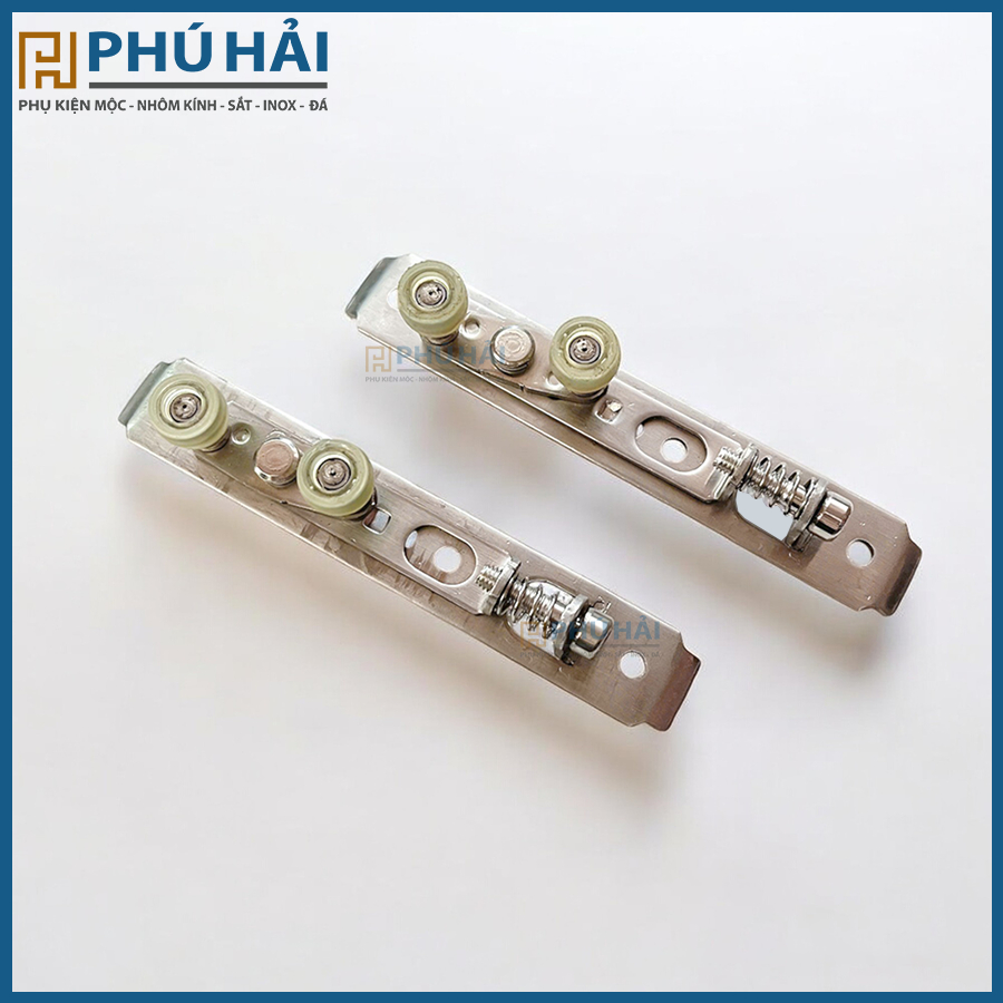 Bánh Xe Dẫn Hướng Cửa Lùa Màu Inox Bánh Xanh