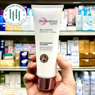 Sữa rửa mặt Bio Essence Pro Whitening Cleanser, trắng da, mờ thâm nám chiết xuất Tanaka 100g