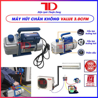 Máy hút chân không Value, 1.5 CFM, 2.0 CFM, 3.0 CFM, model VH115N, VE115N, VE125N, dùng cho máy lạnh, điều hoà