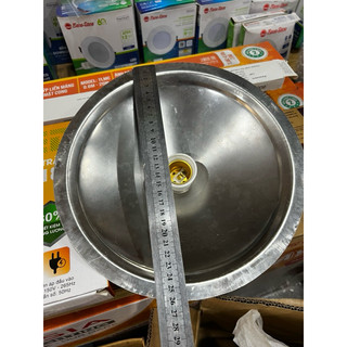 Chao đèn inox kèm đui  nhựa  E27 chống nước