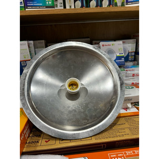 Chao đèn inox kèm đui  nhựa  E27 chống nước