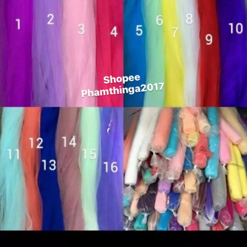 Vải voan lưới mềm  mỏng loại 1