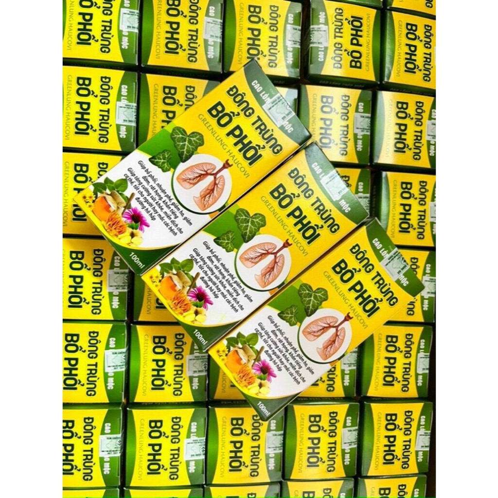 Combo 10 hộp siro xuyên tâm liên đông trùng bổ phổi phòng ngừa hô hấp, giảm ho nhanh