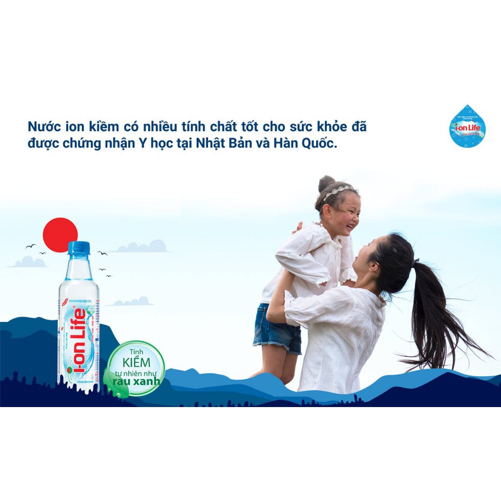 Thùng 24 Chai Nước Uống ION Life 450ml