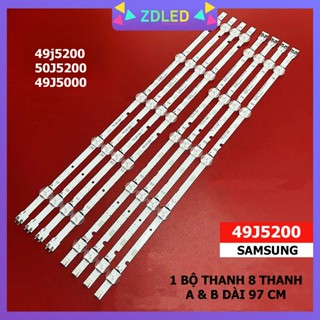Thanh LED TIVI  samsung 49J5200 - Lắp zin tivi samsung 49J5200 - 1 THANH 8 thanh 4A+4B - LED MỚI 100% nhà máy