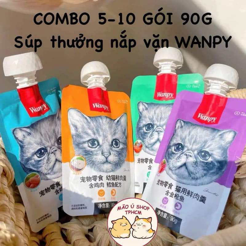 WANPY SÚP THƯỞNG CÓ NẮP VẶN 90G (COMBO 10BỊCH)