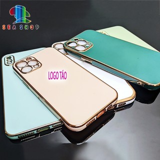Ốp lưng Viền vuông iPhone 11 Pro, 11, 11 Pro Max -Nhựa dẻo -- VIỀN BÓNG - Thiết kế sang trọng - Kính full 21D