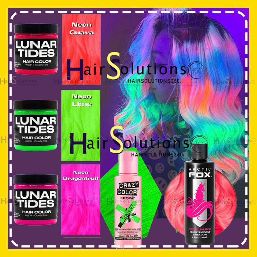 Thuốc Nhuộm Phản Quang Tia UV từ Arctic Fox, Crazy Color, manic panic, Lariche Directions, Punky Col