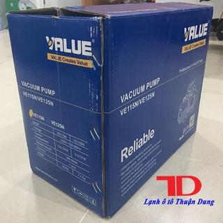 Máy hút chân không Value, 2.0 CFM, model VE115N, dùng cho máy lạnh, điều hoà, điều hoà ô tô, điện lạnh dân dụng