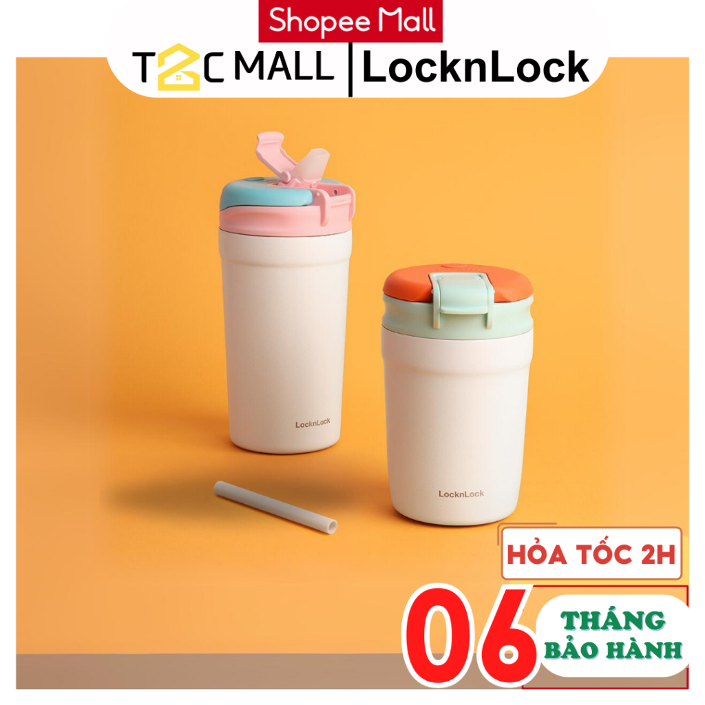Bình Giữ Nhiệt LocknLock 320ml-430ml Có Ông Hút Cute Chính Hãng Cao Cấp LHC4290 LHC4298 T2C Mall