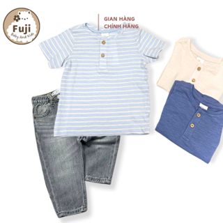 Áo phông bé trai HM áo thun cộc tay cotton mềm mịn chính hãng JAPAN cho bé 4 tháng đến 4 tuôi