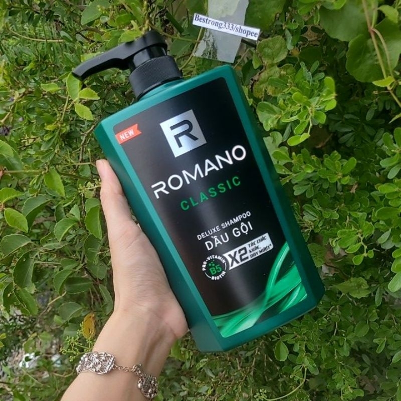 [HÀNG CHÍNH HÃNG]  Dầu gội Hương Nước Hoa  Romano Classic 650g