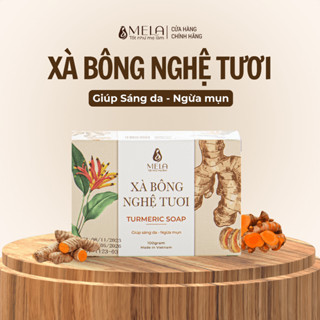 Xà Bông Nghệ MELA Thiên Nhiên Giúp Làm Sạch Sáng Mịn Tẩy Da Chết Body 100g - ML05