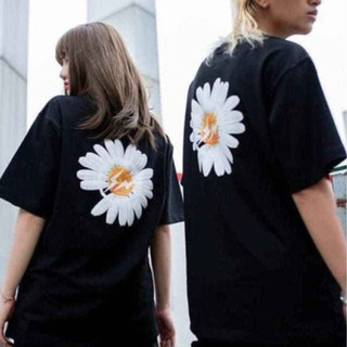 ÁO THUN UNISEX COTTON BASIC HOA CÚC LOGO TO NHIỀU MÀU