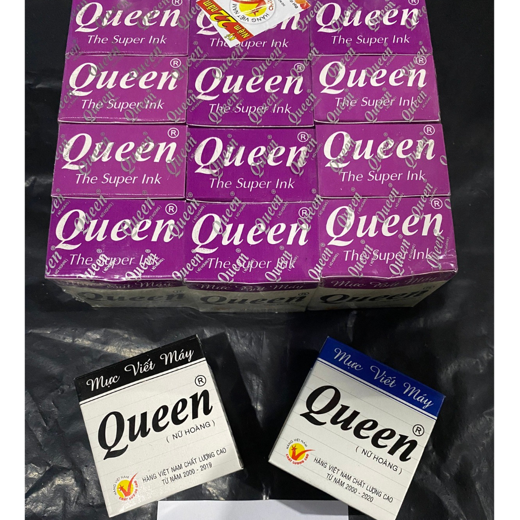 Combo 2 Lọ Mực Queen Dùng Cho Bút Máy Các Màu