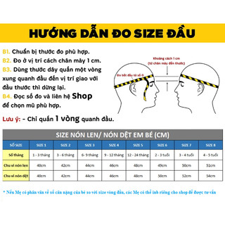 Nón, mũ len cho bé gái size từ 0-36 tháng