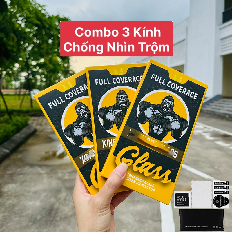 Combo 3 -2-1 Kính cường lực iphone chống nhìn trộm KK khung tự dán ip 7 8 x xsmax 11 12 13 14 15 16 pro max promax plus