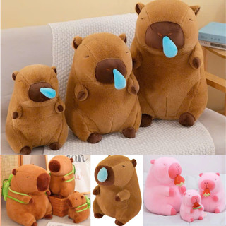 capybara Chảy Nước Mũi Gấu Bông Sang Trọng Đồ Chơi Nhồi Bông Gấu Bông Chuột Lang Nước Capybara Rút Mũi Mềm Mịn Giá Rẻ