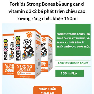 [ Kèm Quà Tặng ] ForKids Strong bones - Canxi cho bé [ Chính Hãng]