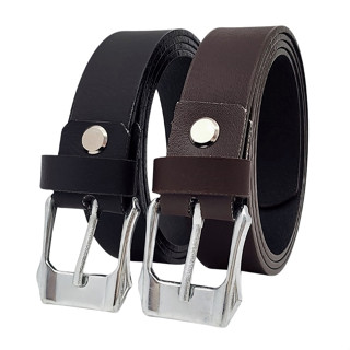 Thắt lưng cho bé trai DHM-497 | Đầu khoá kim trắng bản nhỏ 2.5cm thời trang | Bảo hành 12 tháng