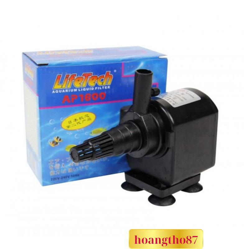 Máy bơm nước Bể cá cảnh mini Lifetech AP1600 Công Suất 19W Đẩy cao 1.5m