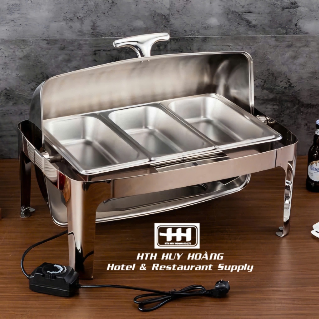 Nồi Hâm buffe 9 Lít cao cấp [ hàng dầy ], inox 304