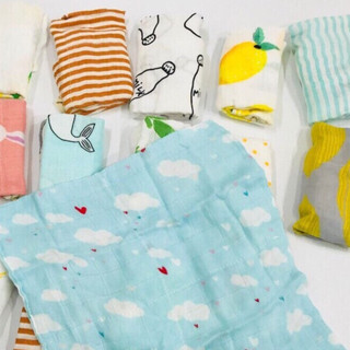 Set 3 khăn sữa sợi tre Muslin Tree xuất Nhật