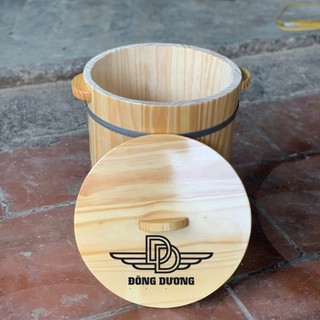 thùng gỗ đựng gạo 10kg