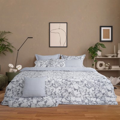 Bộ chăn ga gối Chùm Lá Tinh Tế - EPM25026 Everon ( chất liệu Modal, họa tiết in) BST2025