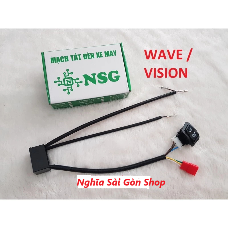Mạch bật tắt đèn xe Wave 2020 kèm công tắc