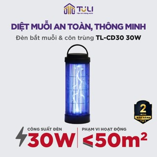 Đèn Bắt Muỗi TULI TL-CD30, 30W, Thu Hút Diệt Côn Trùng , Kiến Ba Khoang 360 Độ, Hiệu Quả,BH 24 Tháng